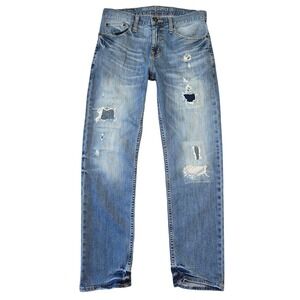 Mossimo Jeans Mens 30x30 Denim‎ Jeans Slim Straight Distressed Ripped Y2k Grunge